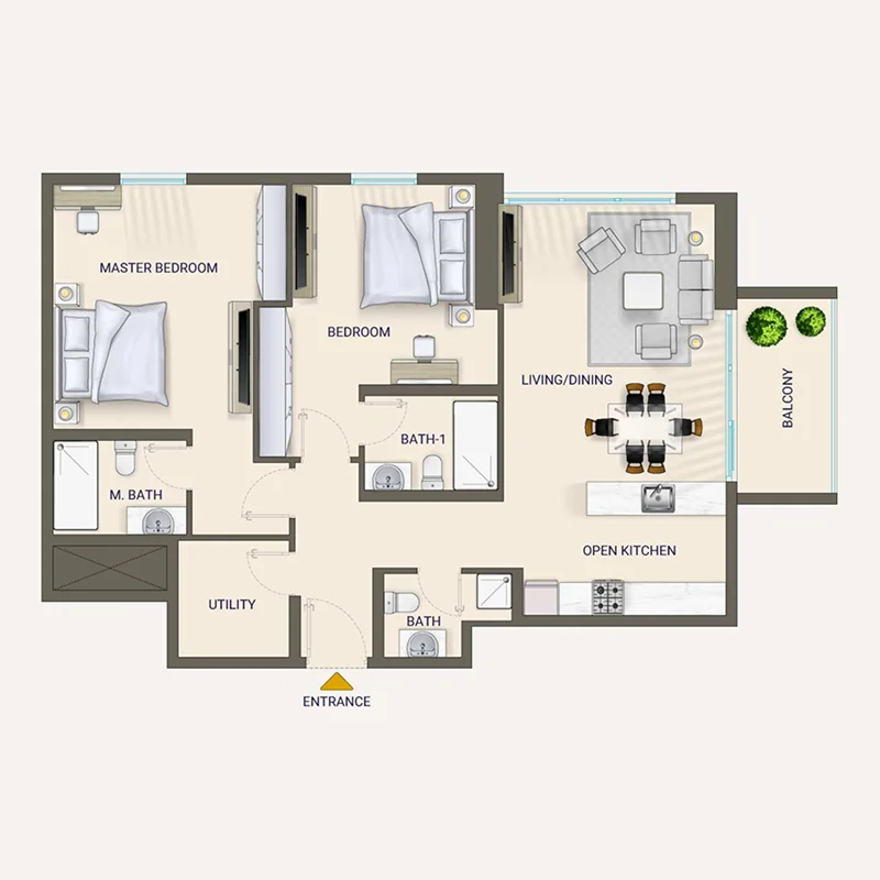 2 Bedroom
